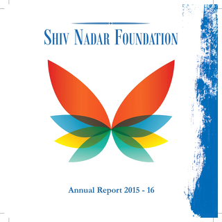 Shiv Nadar Foundation Annual Report 2015-16
